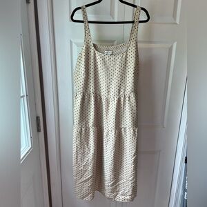 NWT Ava & Viv Cream Tiered Maxi Sundress